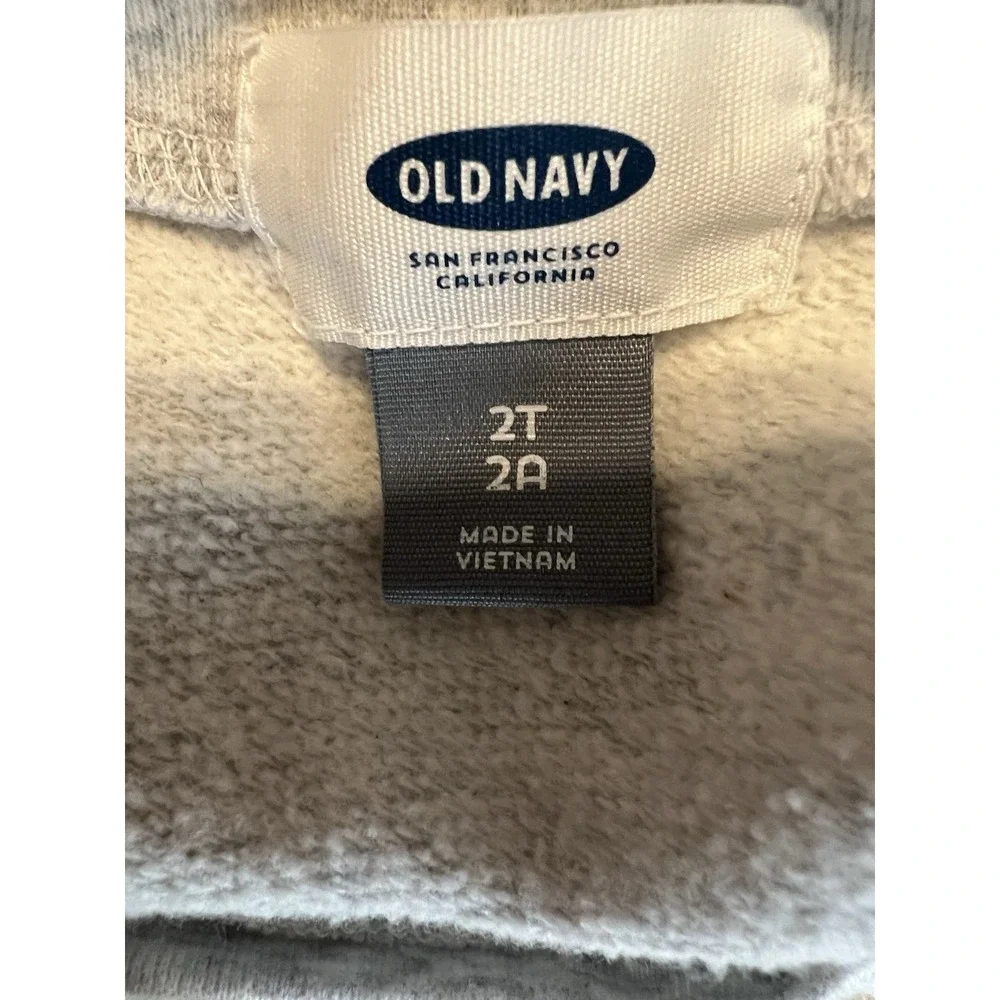 Old Navy Girls 2T Dress Tutu Sequin Long Sleeve Gray Gold Hearts